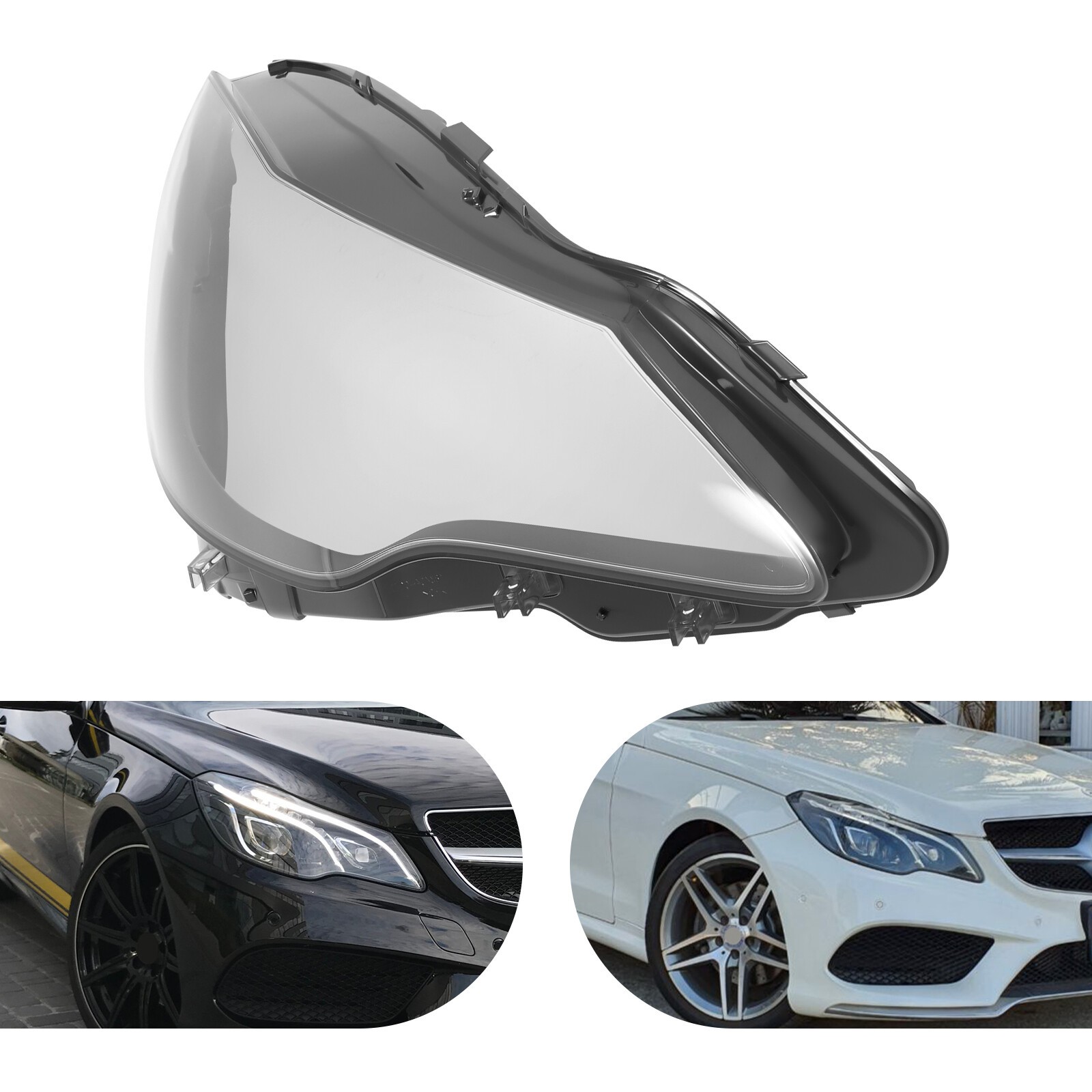 Right Headlight Lens Cover For 2014-2017 Mercedes W207 E-Coupe Headlight Cover