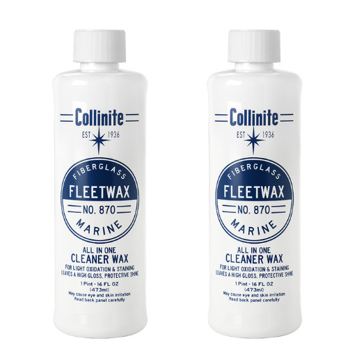 Collinite 870 Liquid Fleetwax 1 Pint Bottle (2 Pack)