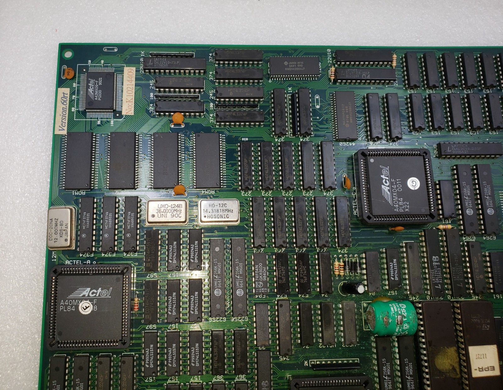 Original PCB (not working )Video Arcade Game K10214409 Version 60rt