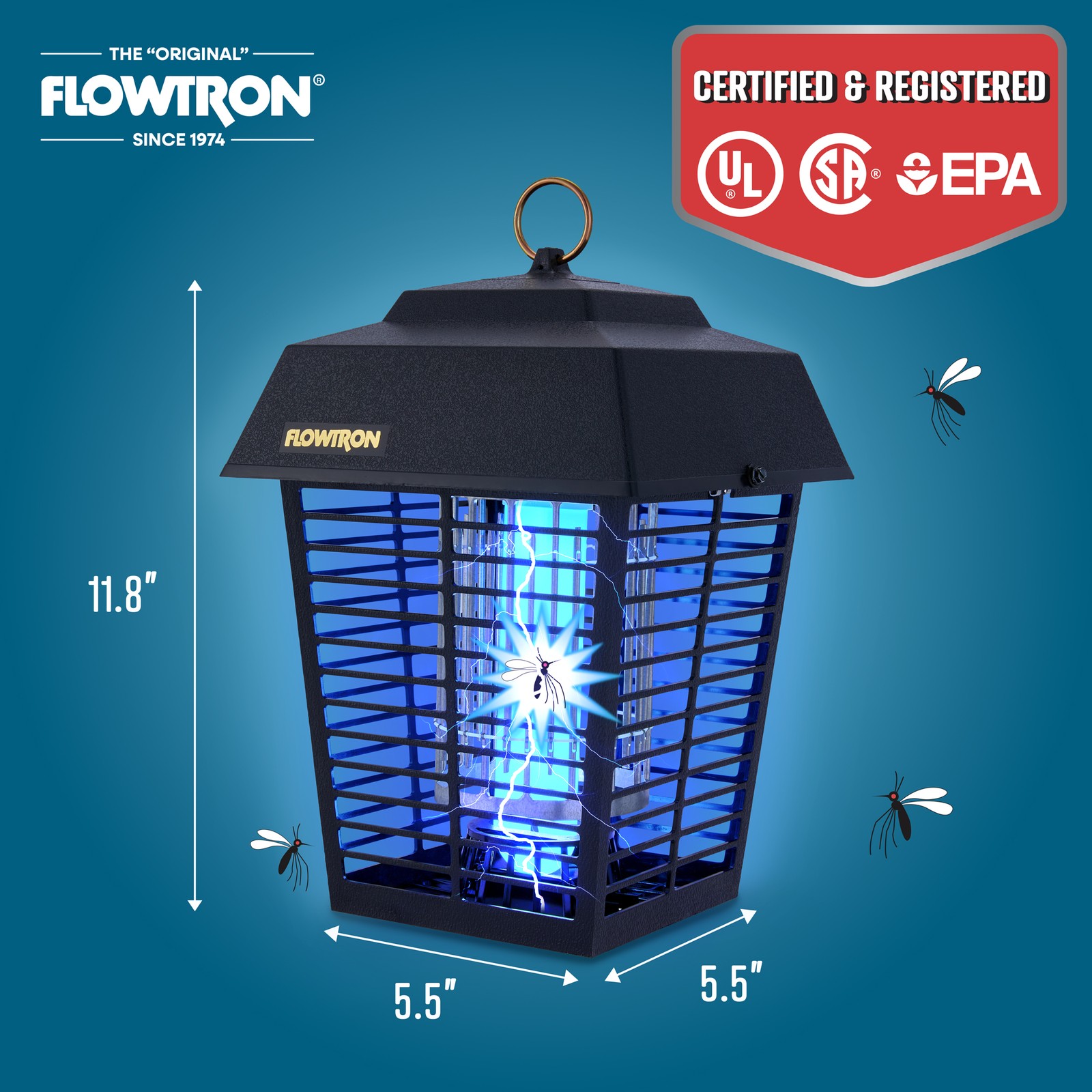 Flowtron Bug Zapper 1/2 Acre Mosquito Zapper & 5600V Killing Grid