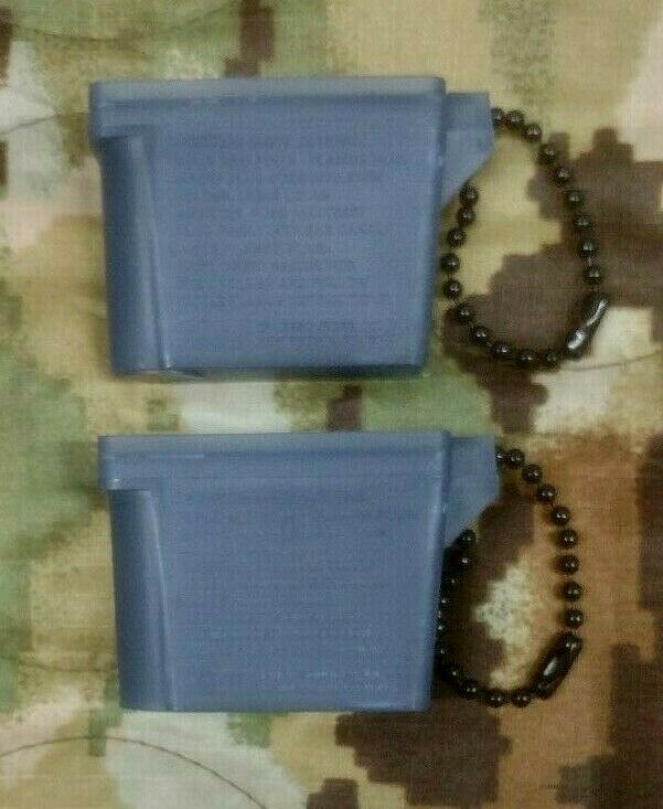USGI  Ear Plug Case  Military Surplus  2 Each
