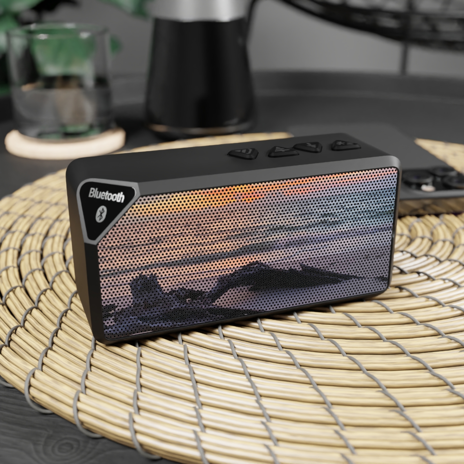 Unique Driftwood Beach Sunset Gift Holiday PartyBackyard Jabba Bluetooth Speaker