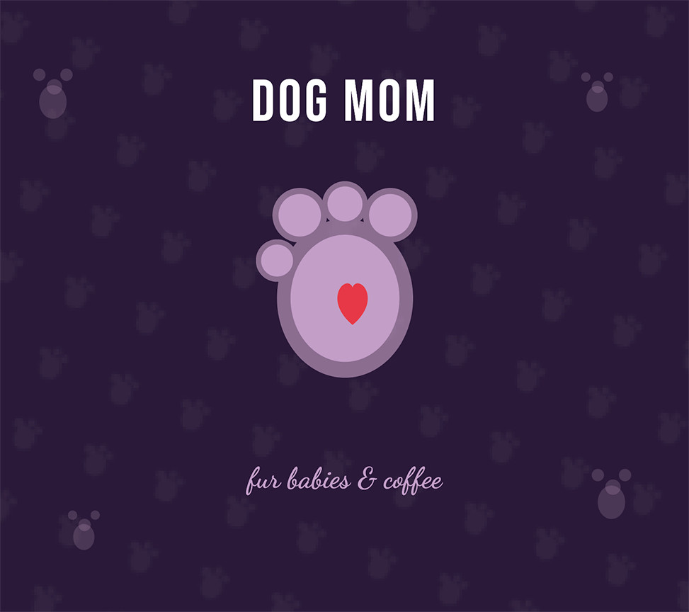 Dog Mom Tumbler Wrap PNG Digital Download 20oz Sublimation Paw Print Pet Lover
