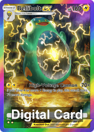 [DIGITAL Trade] Pokemon TCG Pocket Bellibolt - Rainbow -Paldean Wonders Set-