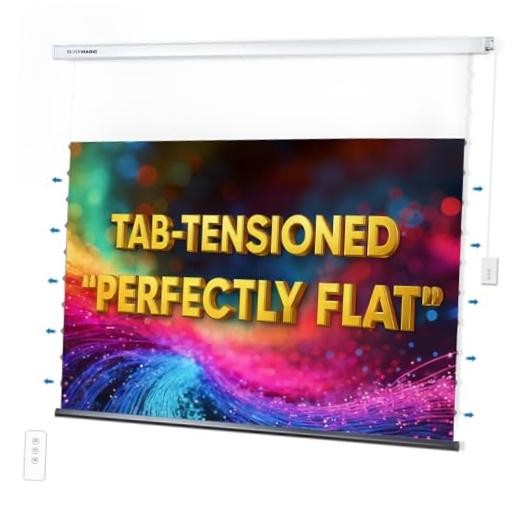 ALR Tensioned Motorized Projector Screen by  - Tab Tensioned and Modern Design