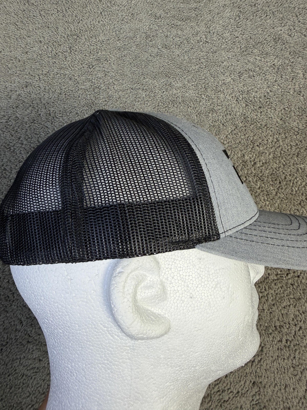 Richardson Hat Cap Snap Back Mens One Size Gray Trucker Mesh Back Adjustable