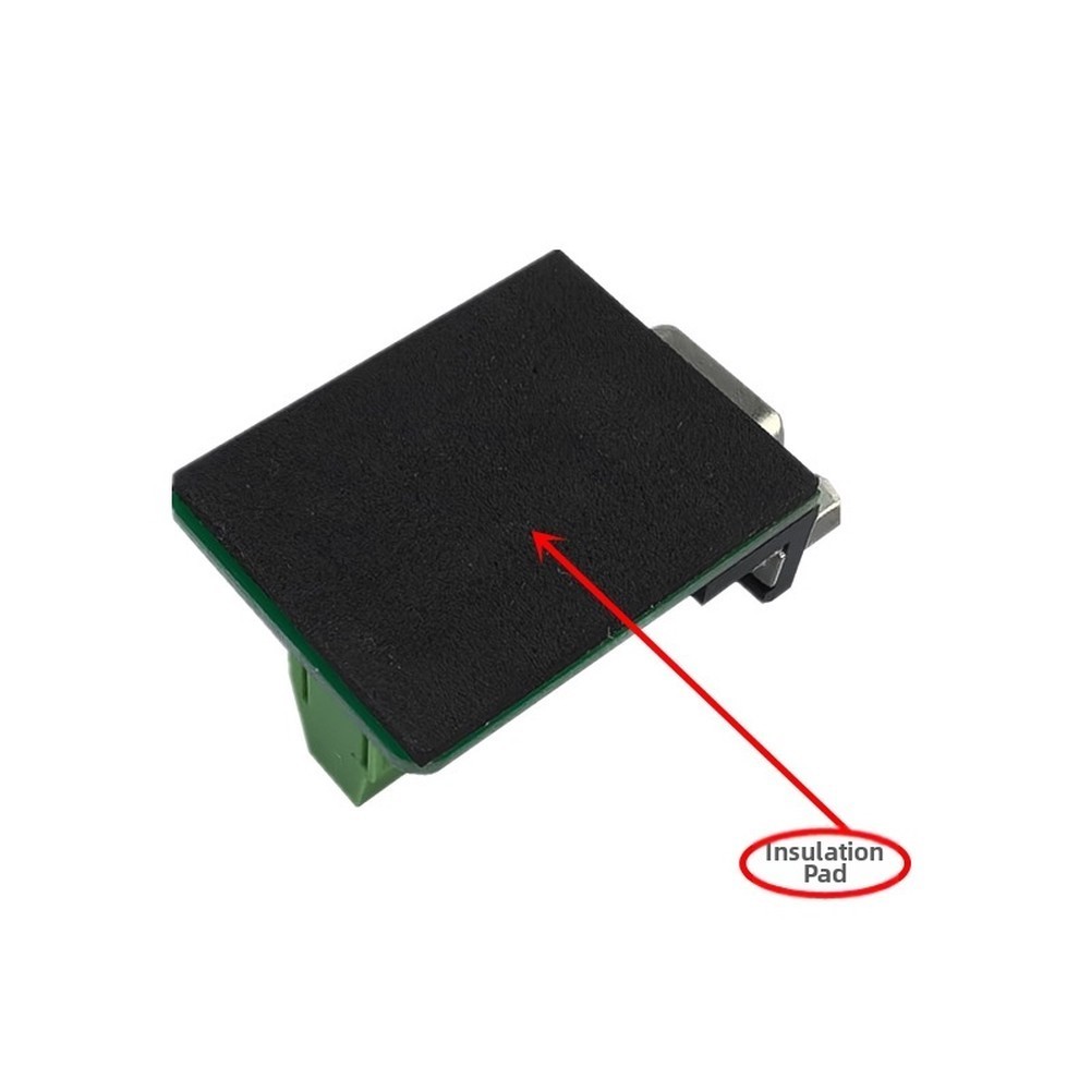 3PCS DB9 Female PCB Terminal Block with Insulating Pad for Serial Interface Use