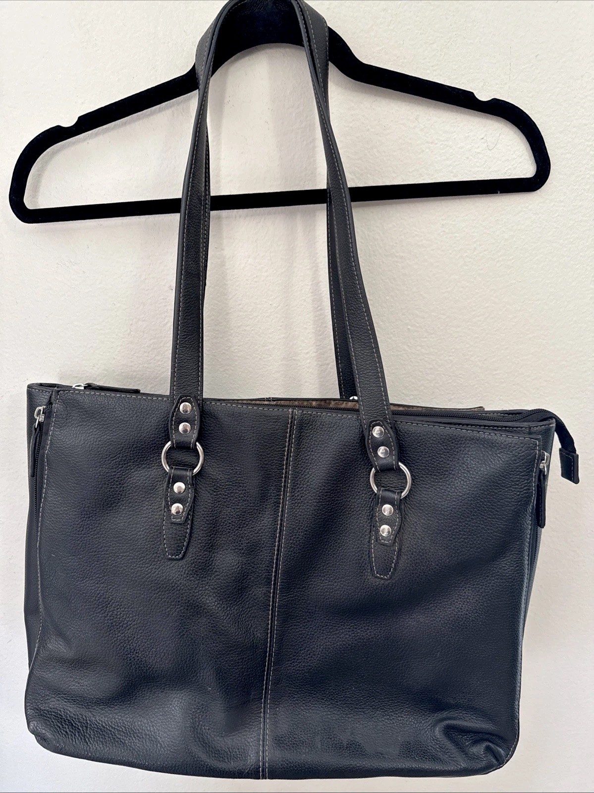 Samsonite Business Classic Soft Leather Travel  Tote/ Briefcase, Black