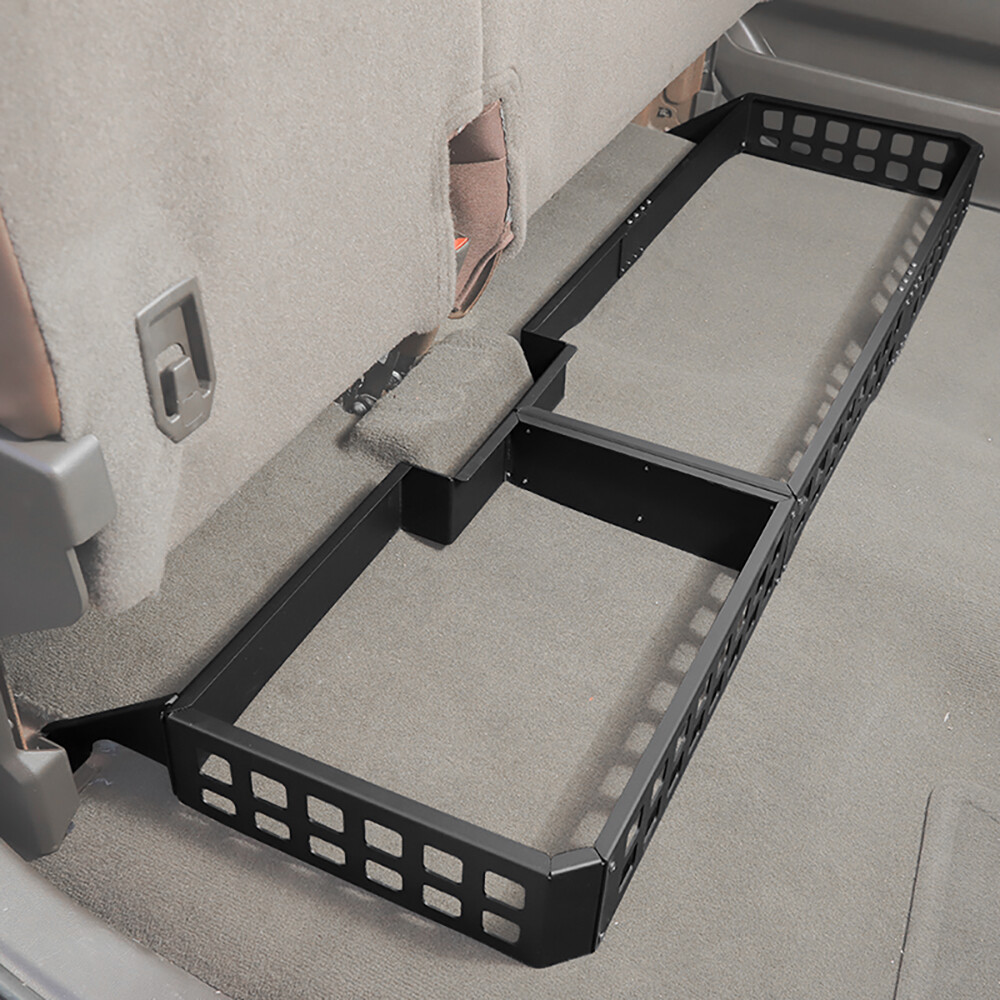 Under Rear Seat Storage Extension Tray Rack Panel For Silverado 14-17Accessories