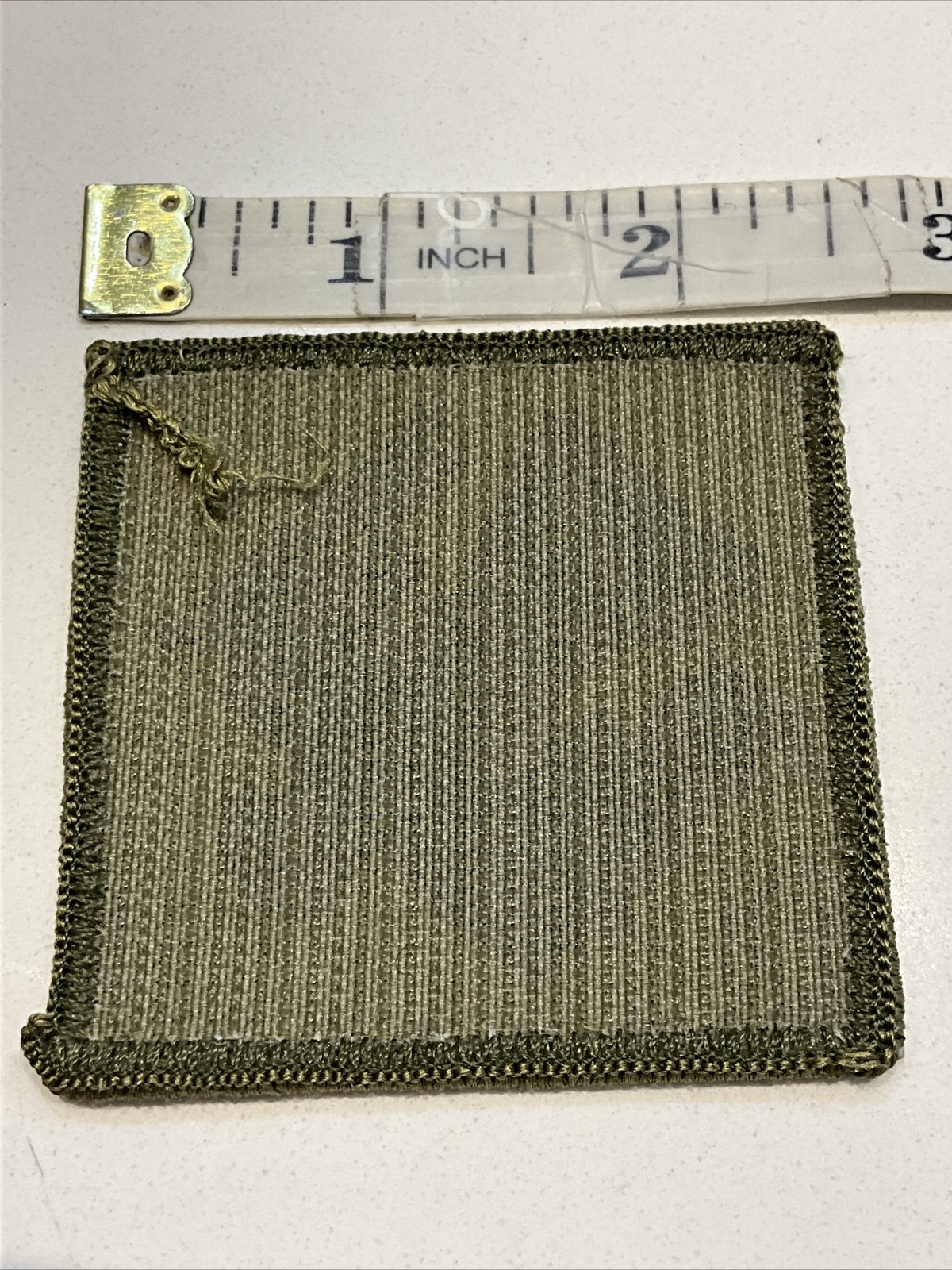 Original U.S. ARMY 45th INFANTRY SUBDUED DIVISION MERROW EDGES LOOP BACK PATCH
