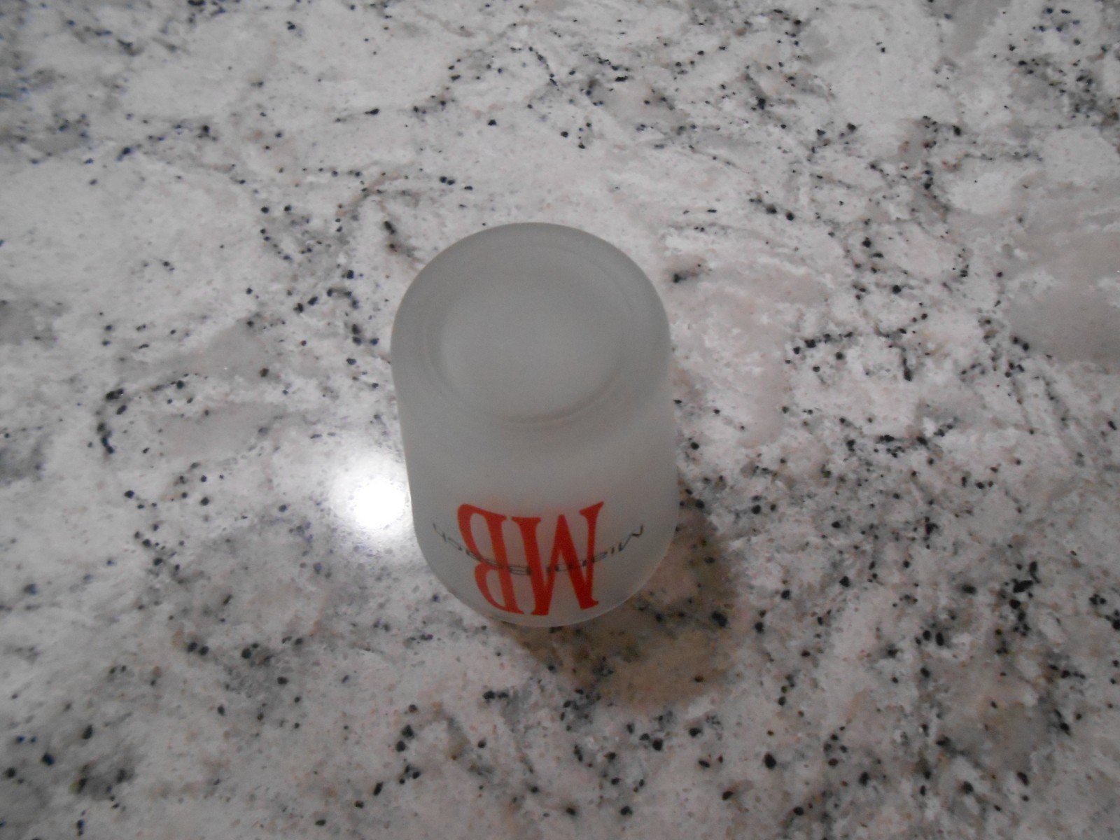 Miami Beach Frosted Shot Glass EUC