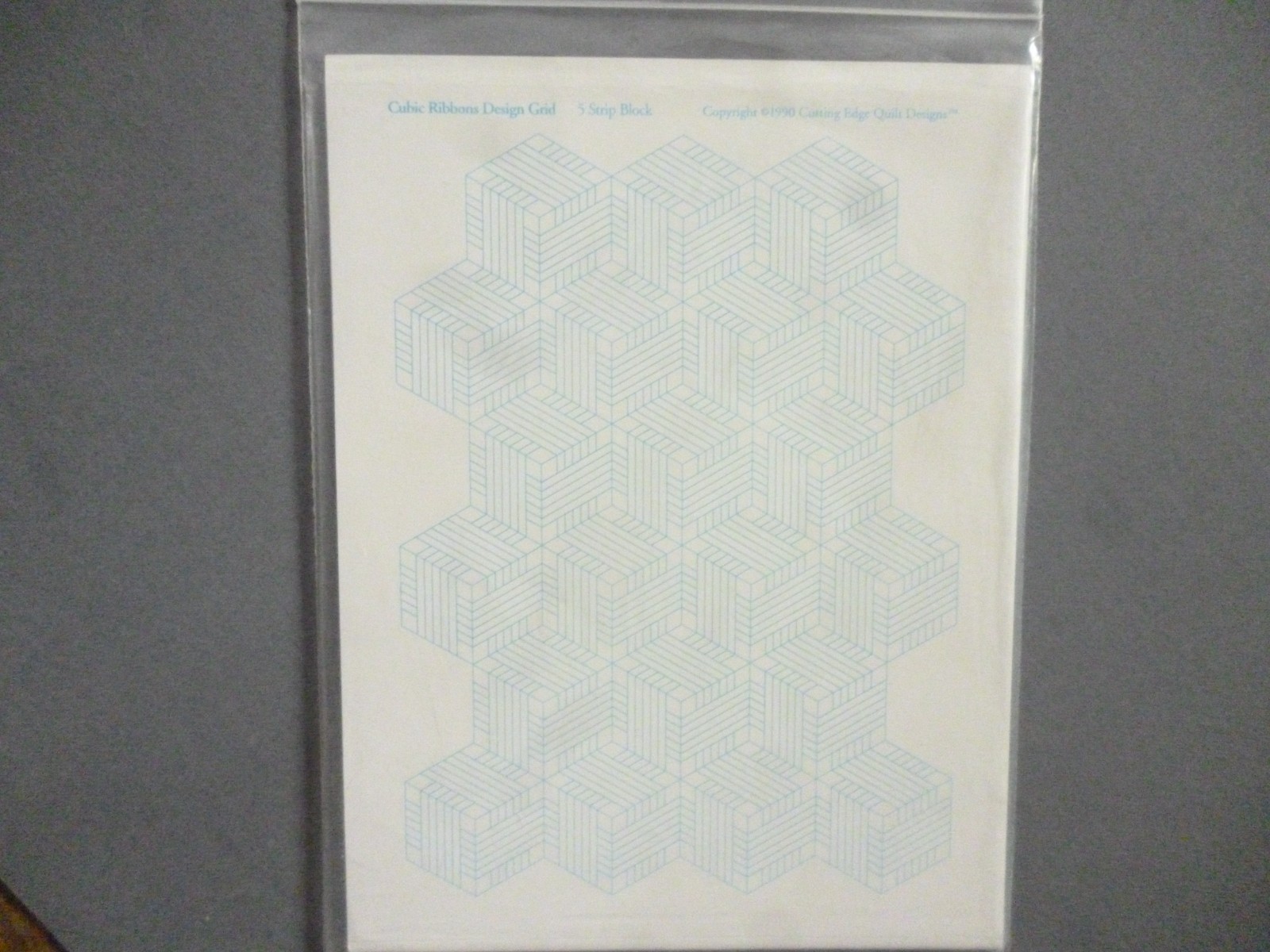 CUBIC RIBBONS DESIGN GRID DOHENY PUBLICATIONS 30 SHEETS 15 PER DESIGN 1990