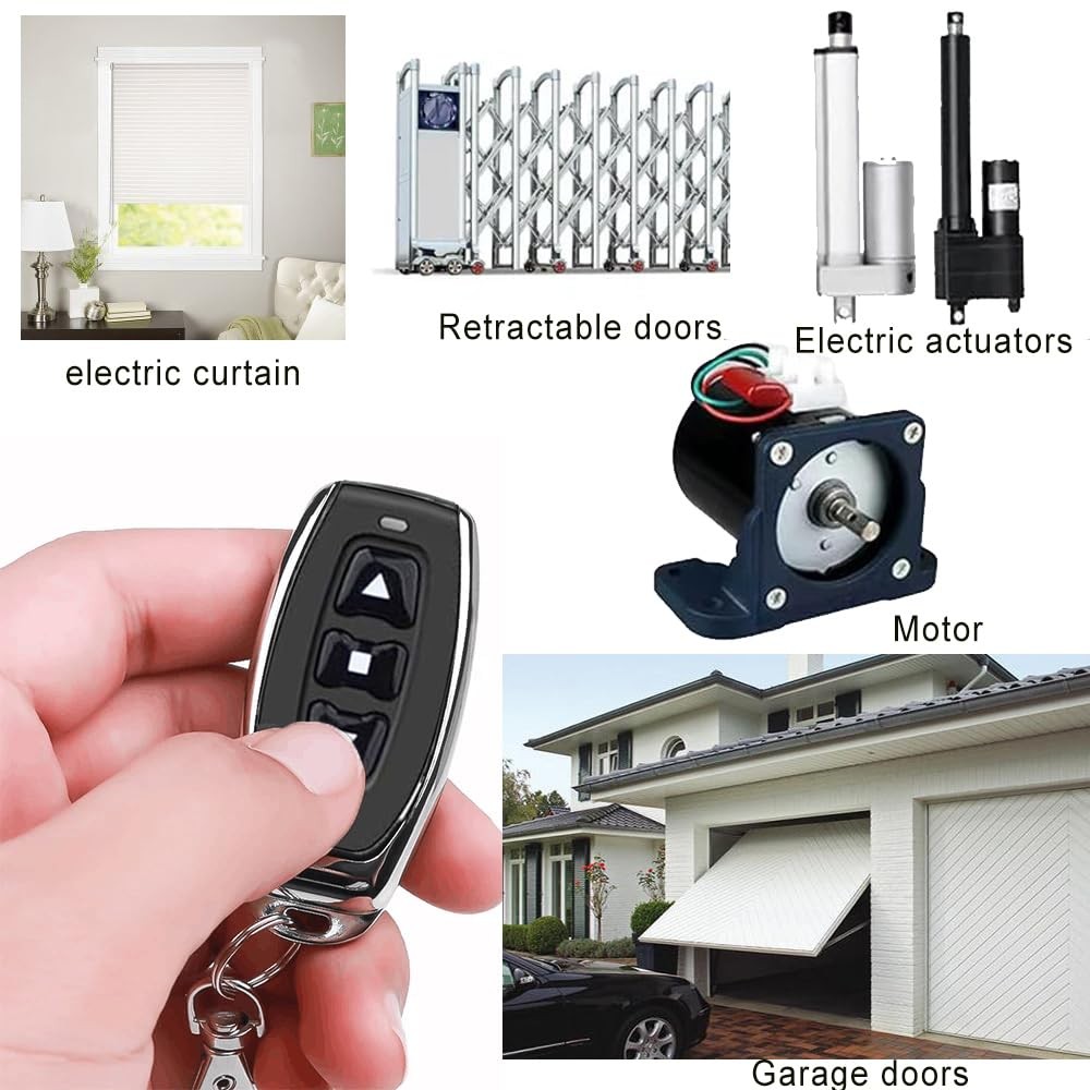 NEWNEWLIU DC12V Forward and Reverse Remote Control Switch，Waterproof Wireless...