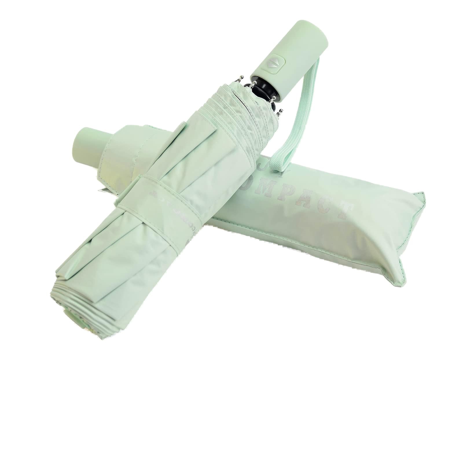 SY COMPACT Travel Umbrella Windproof Automatic 38 inch, Mint Green