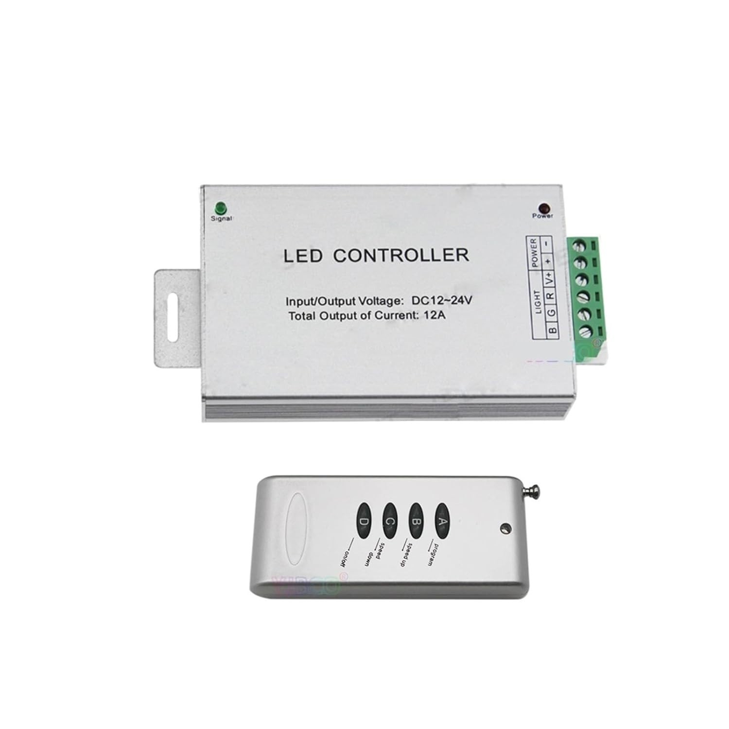 DC12~24V LED Controller 12A 4-Key RGB Controller RF Wireless Control Switch