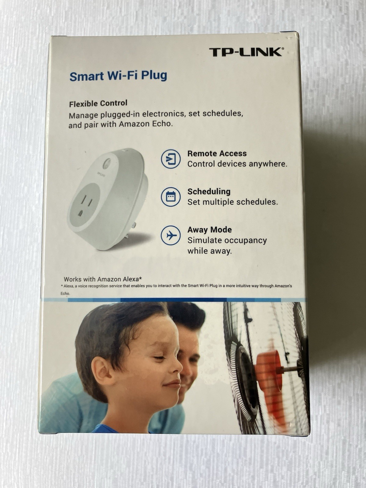 TP-LINK Smart Wi-Fi Plug HS100 Remote Access Scheduling Away Mode Alexa US Plug