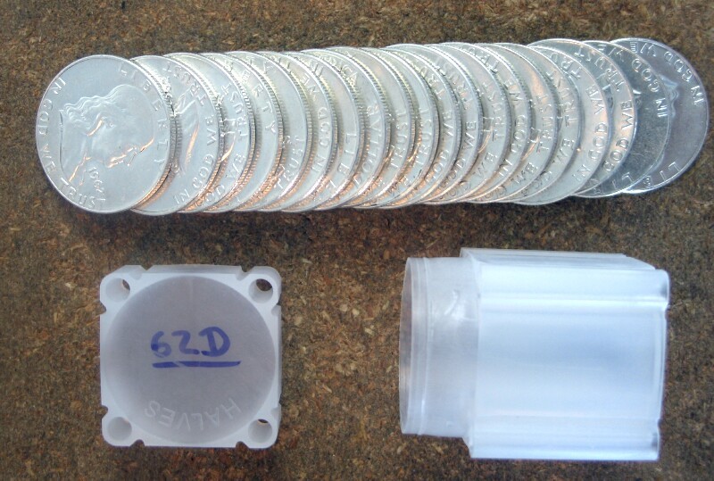 ORIGINAL ROLL 1962-D   FRANKLIN  HALVES.. CH/GEM BU (2 ROLLS AVAILABLE)