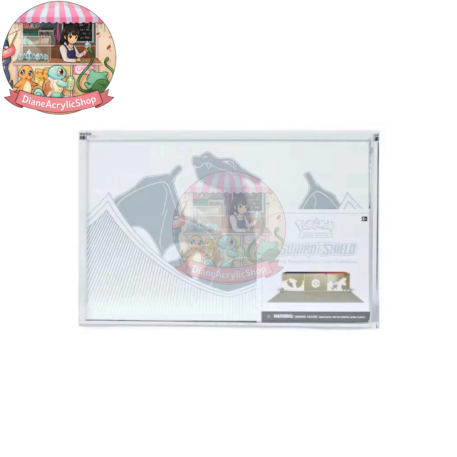 Pokemon Sword & Shield Ultra-Premium Collection: Charizard Magnetic Acrylic Case