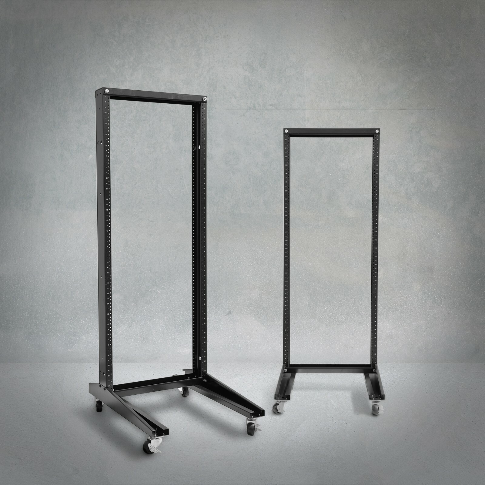 42U Movable 19inch 2 Post Open Frame Heavy Duty IT Network Data Server Rack
