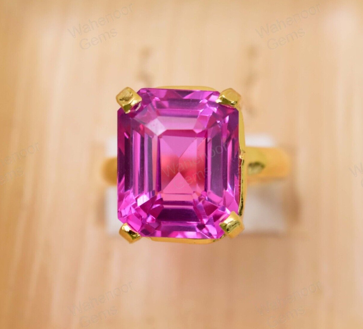 925 Sterling Silver Ring Natural Pink Ruby Stunning Prong Size 7 US  Certified