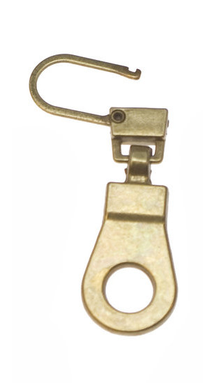 1 Zipper 4cm Gold-Coloured Metal Replacement Zip Clasp Slightly To Submerge
