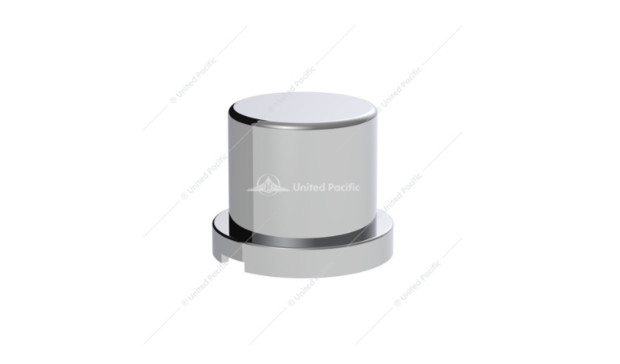 15/16" x 1-3/16" Chrome Plastic Flat Top Nut Covers - Push-On (10-Pack)