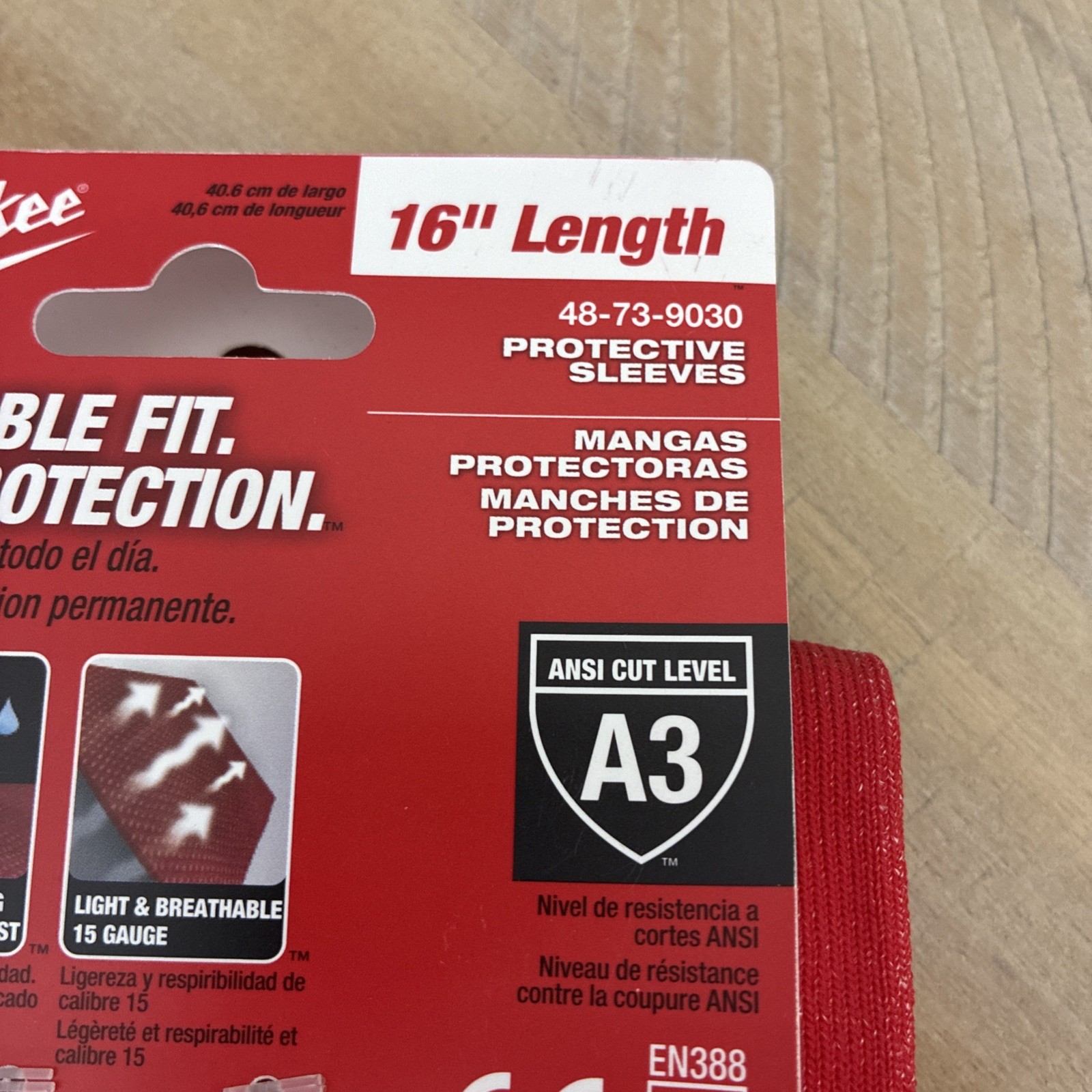 Milwaukee 48-73-9030 16" Cut Level 3 Protective Sleeves