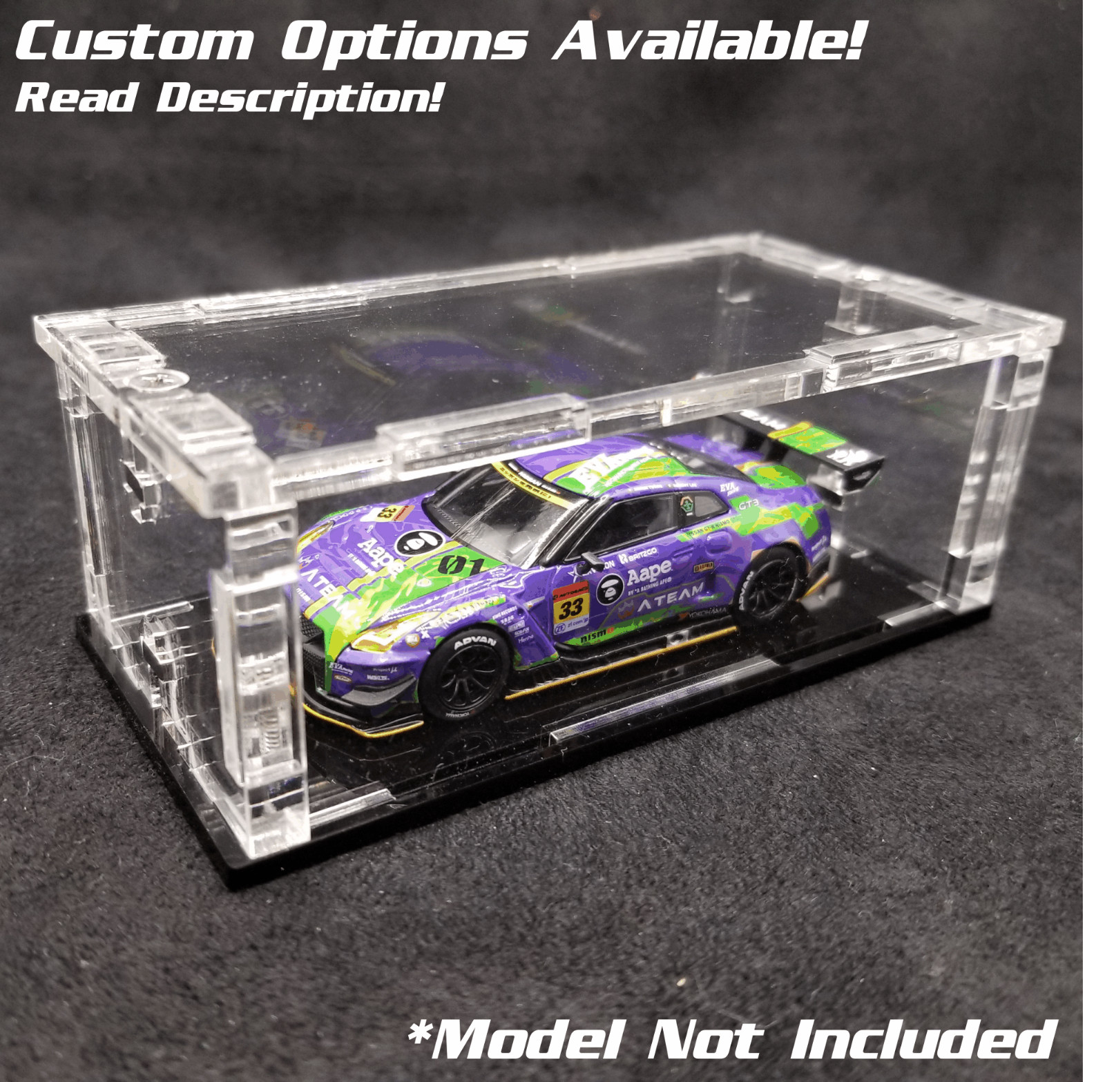 1/64 display case for hot wheels custom diecast car model