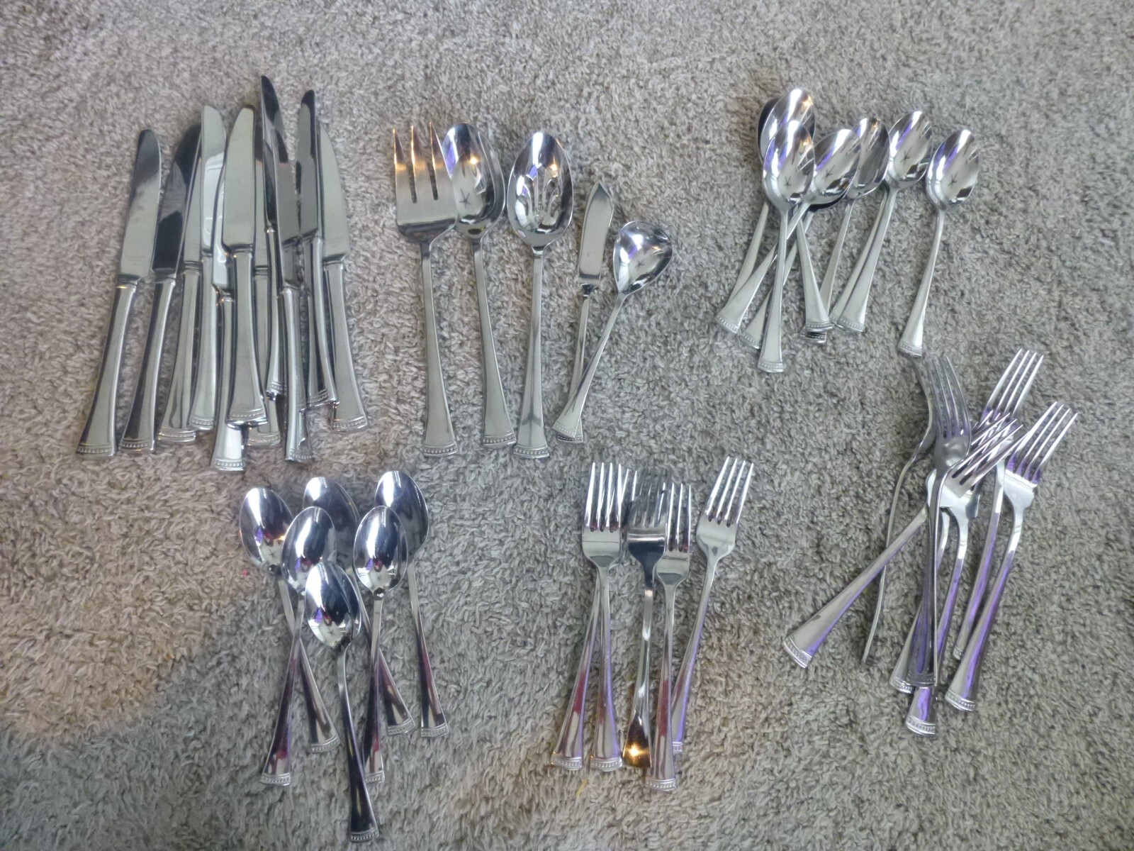 Lenox Portola Stainless Steel 42 Pc Flatware, China