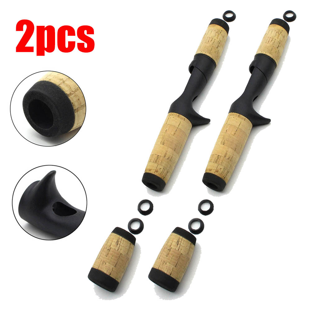 Fishing Rod Handle Composite Cork Casting Grip Reel Seat Building Repair 2Sets