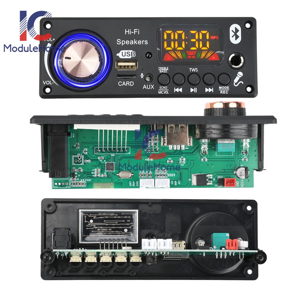 DC 12V MP3 Bluetooth Decoding Board Car Audio MP3 Decoder Bluetooth 5.3 + Remote