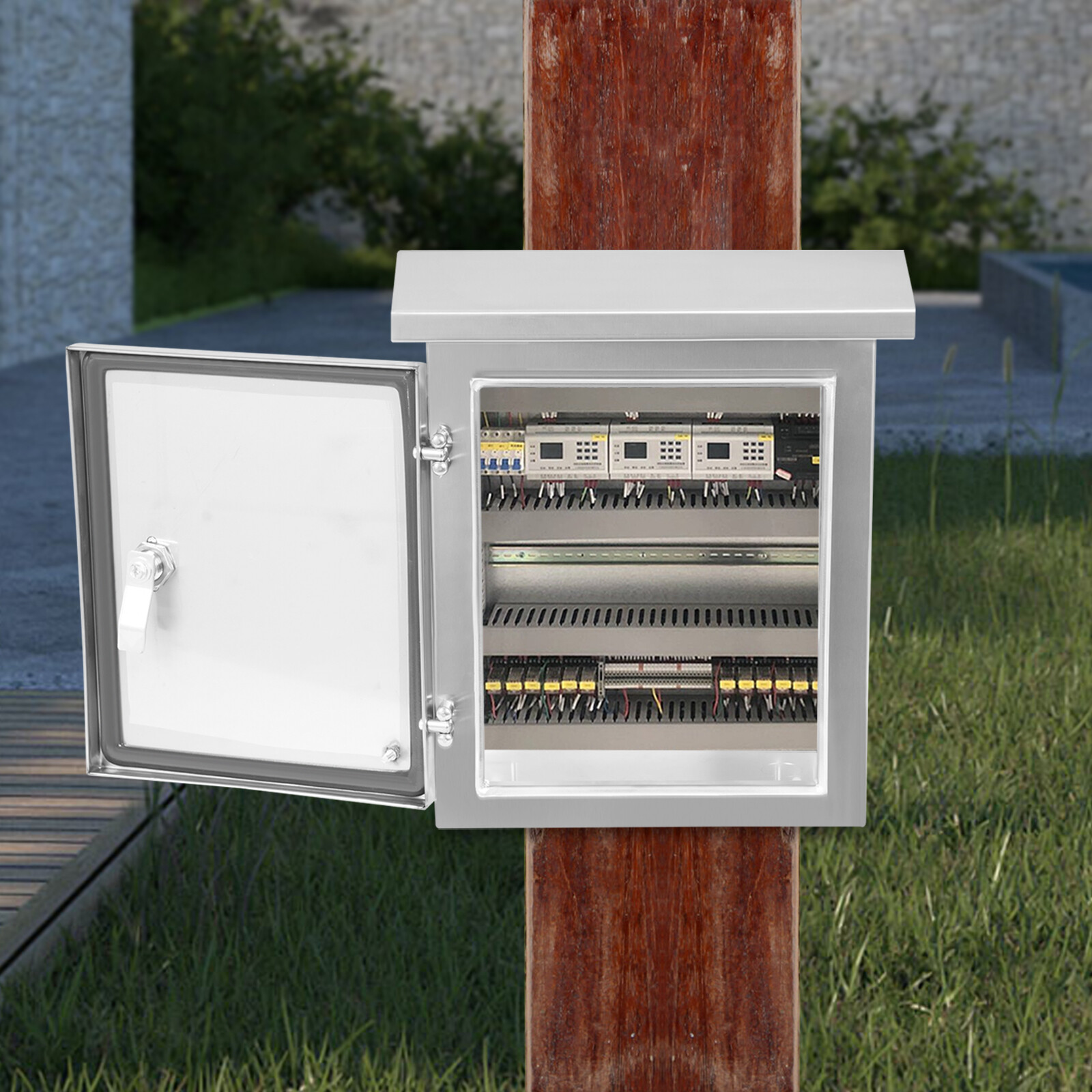 Silver Electrical Box Stainless Steel Electrical Box Wall Mount Junction Box