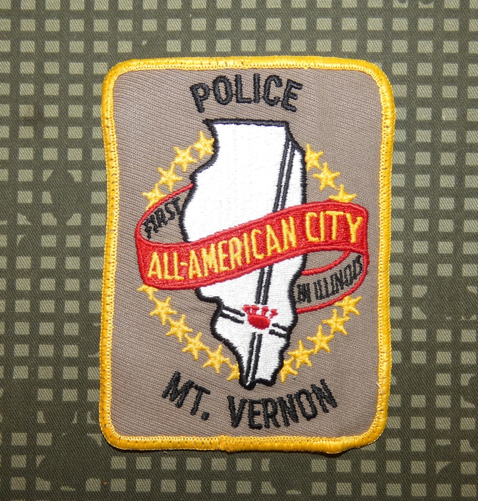 Vintage City of Mt. Vernon Police Department Patch (Illinois)