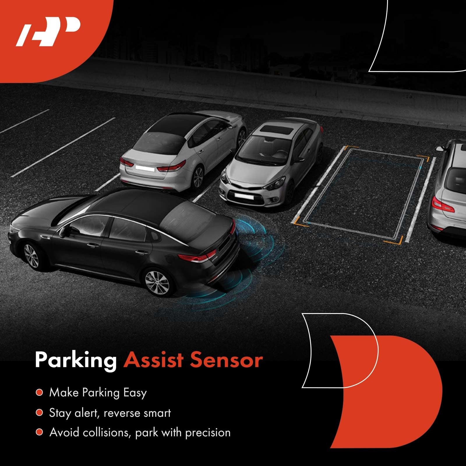 APremium PDC Reverse Backup Parking Aid Assist Sensor Compatible with Ford Mo...