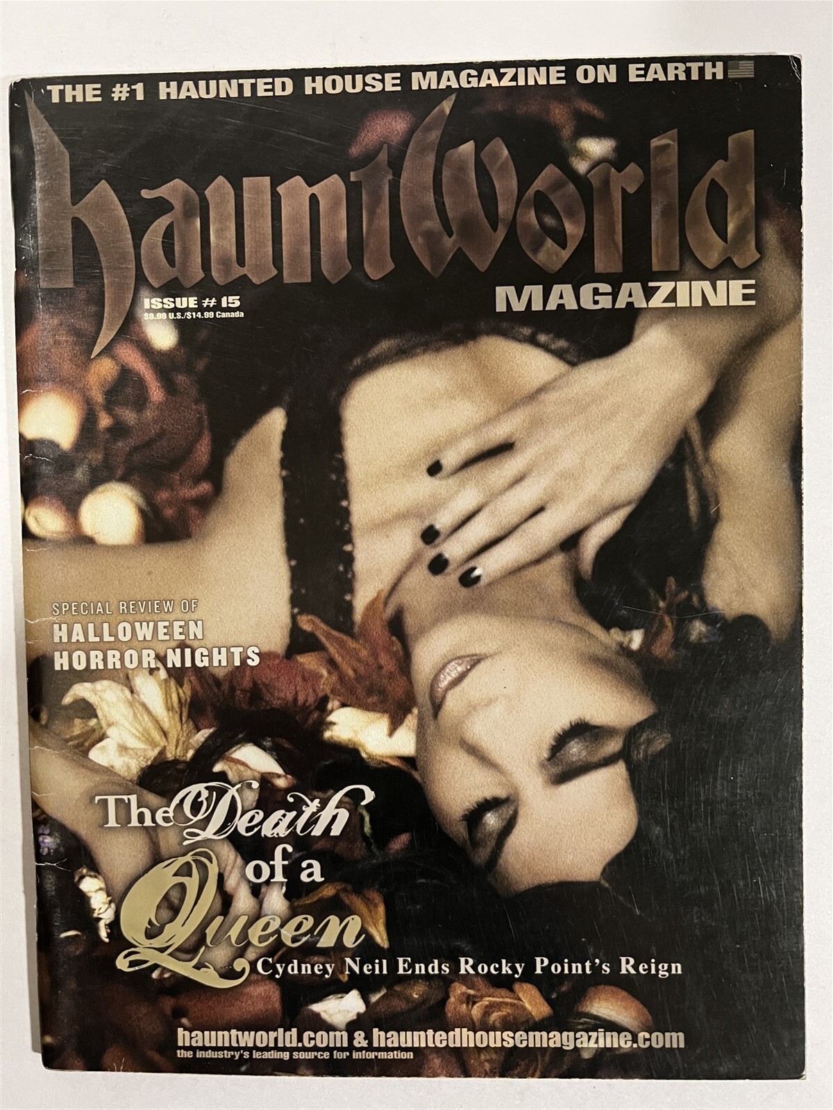 HAUNTWORLD ISSUE #15 HAUNTED ATTRACTION/HOUSE AMUSEMENT PARK DARK RIDE MAG