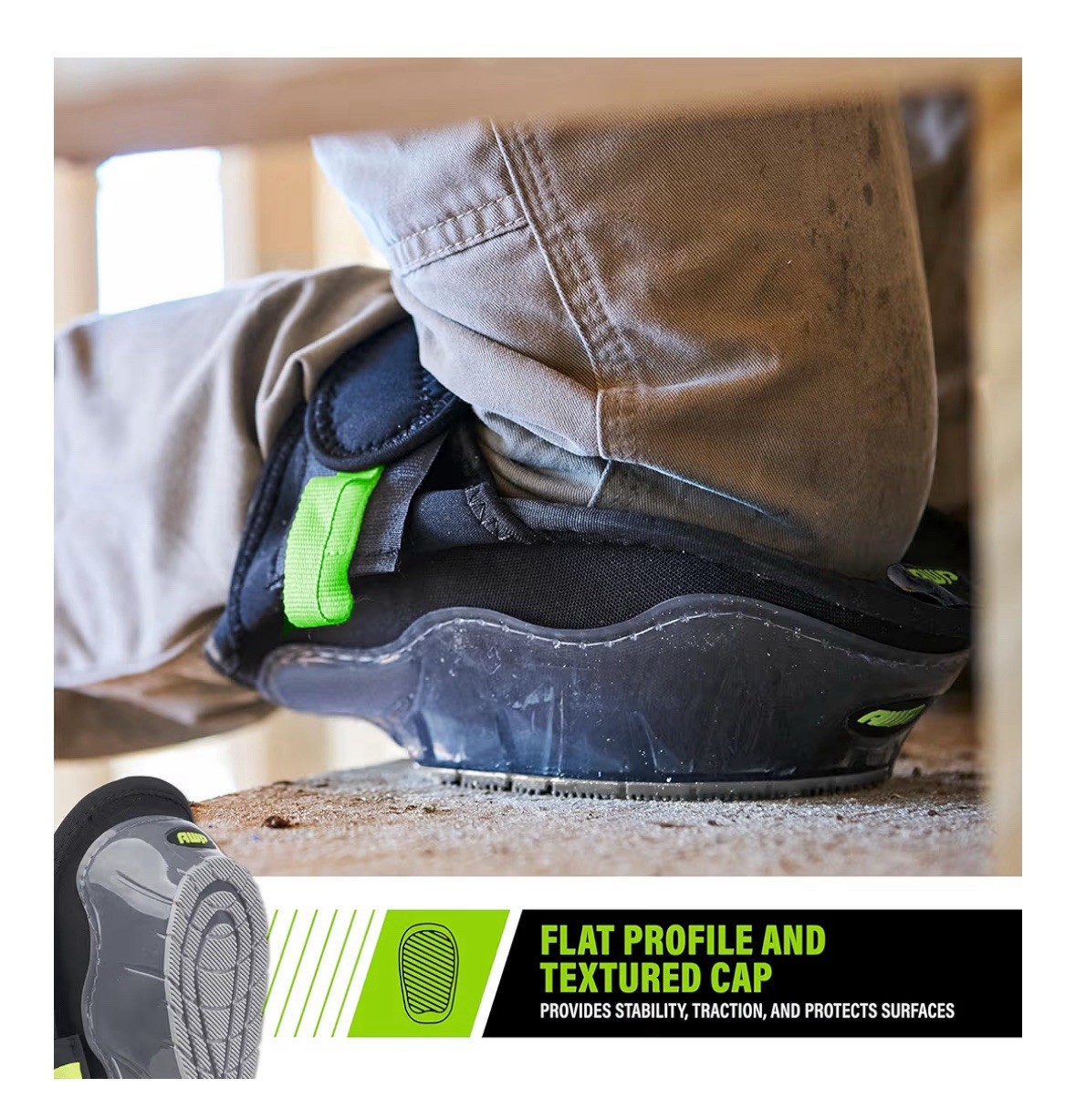 AWP Gel Stabilizer Non-Skid Knee Pads,Dual Layer Padding Shock One Size