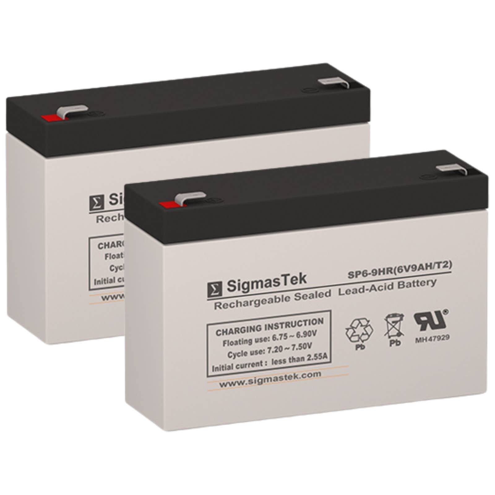 Battery set for CyberPower RB0690X2 - pack of 2 Maintenance-free Rechargeable