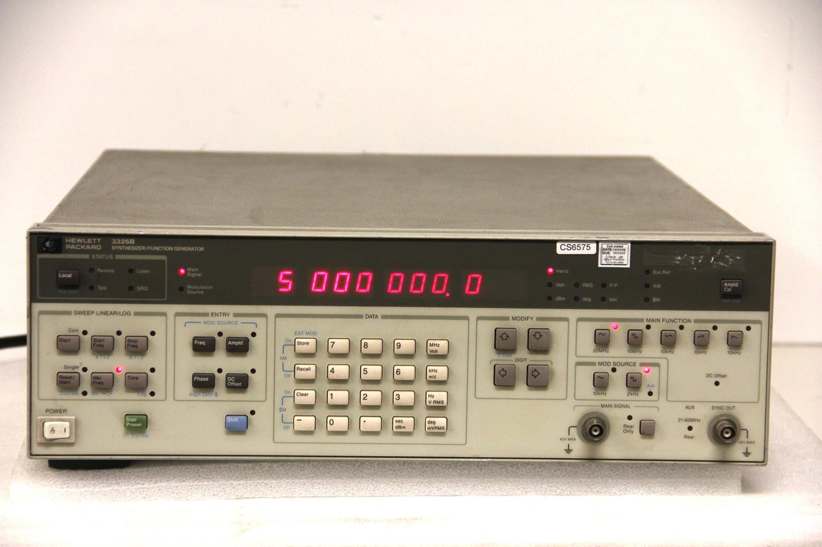 HP Hewlett Packard 3325B Synthesizer Function Generator