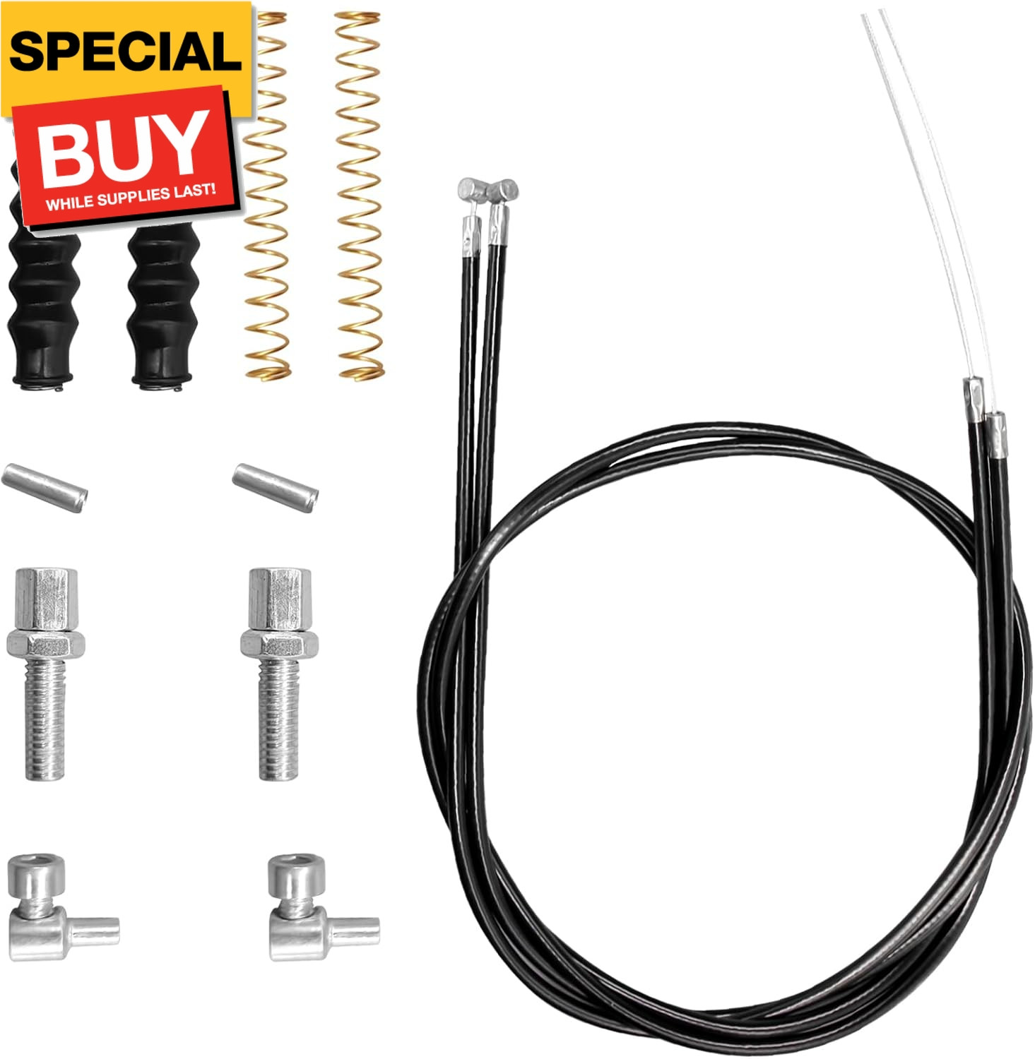 14Pcs Brake Cable Drive Rollator Replacement Parts, Brake Cable Parts for Walker