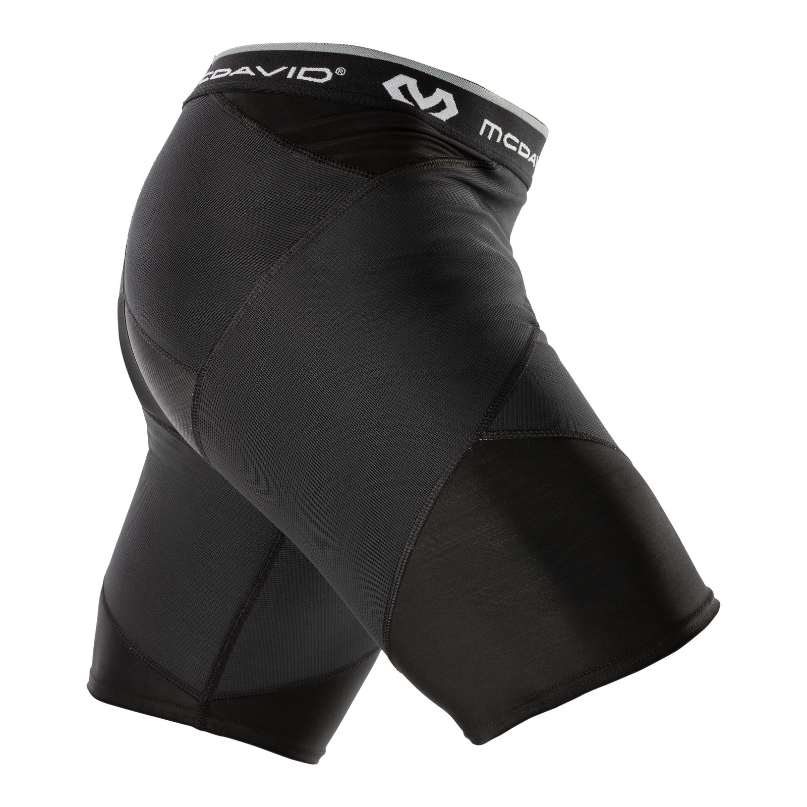 McDavid Super Cross Compression Short w/Hip Spica Blk A/S