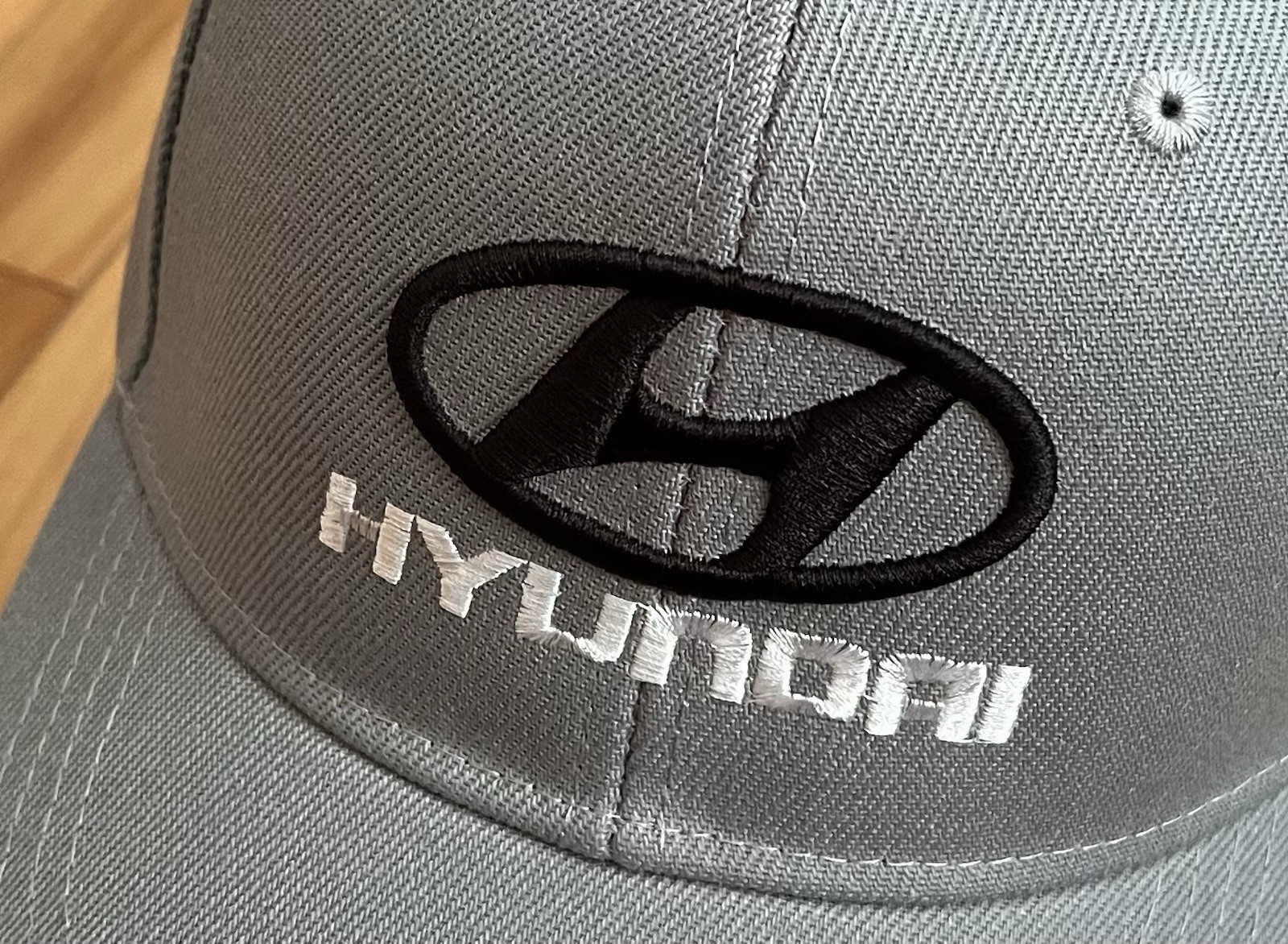 Auto Hyundai Embroidered Symbol Baseball Cap(Gray) Hat Men Women Outdoor Sports.