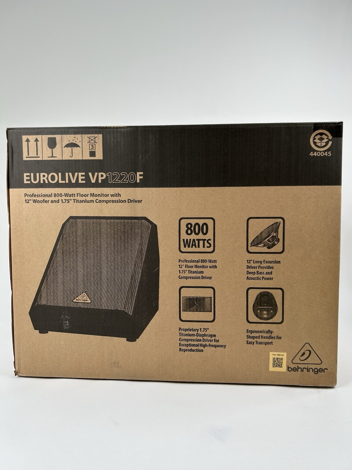 Behringer VP1220F 800W 12 inch Passive Floor Monitor