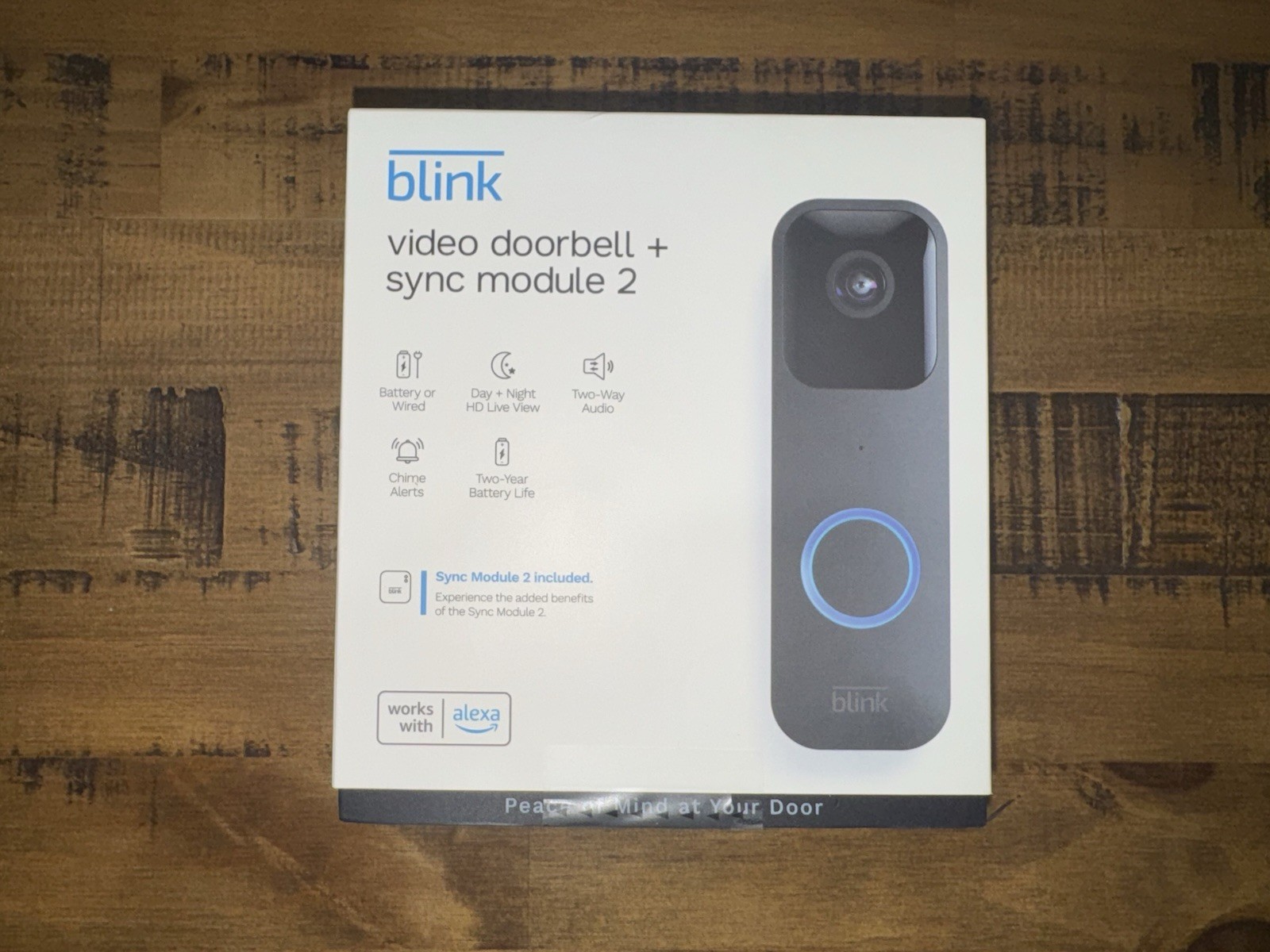 Blink Smart WiFi Video Doorbell System Wired /Wireless Battery W/ Sync Module 2