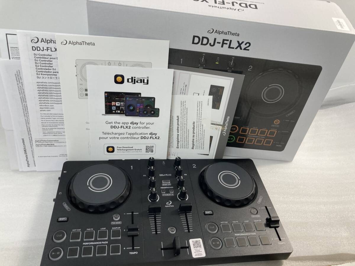 AlphaTheta DDJ-FLX2 2-Channel DJ Controller rekordbox Serato djay Boxed Tested
