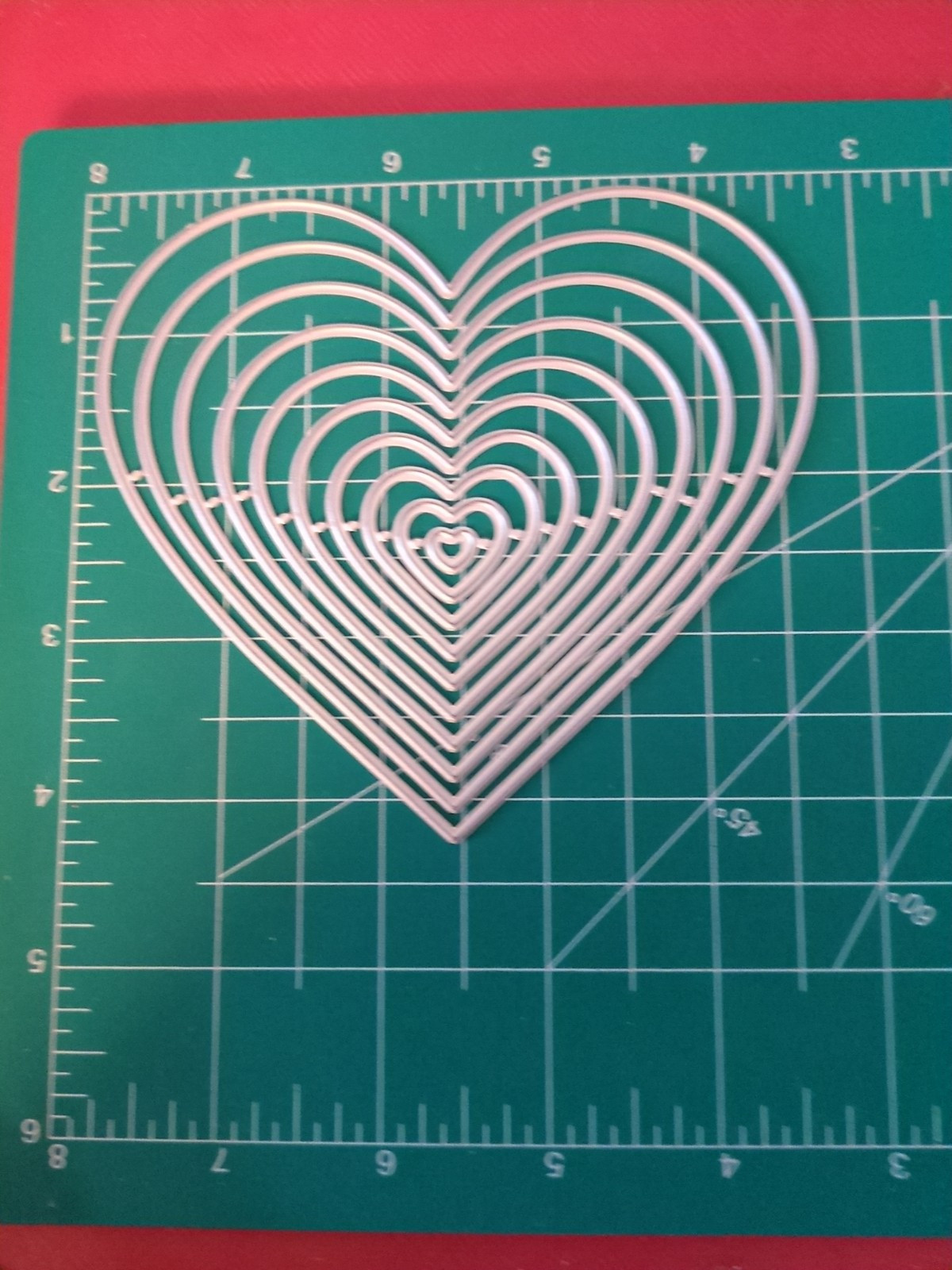 Metal Die Cut 4 Sizzix Heart 10pc Love Wedding Valentine's Day Birthday Annivers
