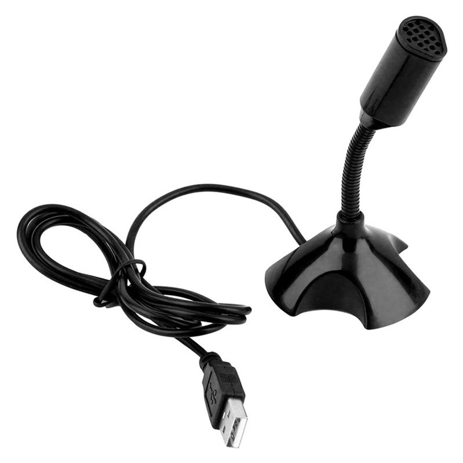 USB Mini Desktop Speech Microphone Stand For PC Laptop Computer Notebook Audio