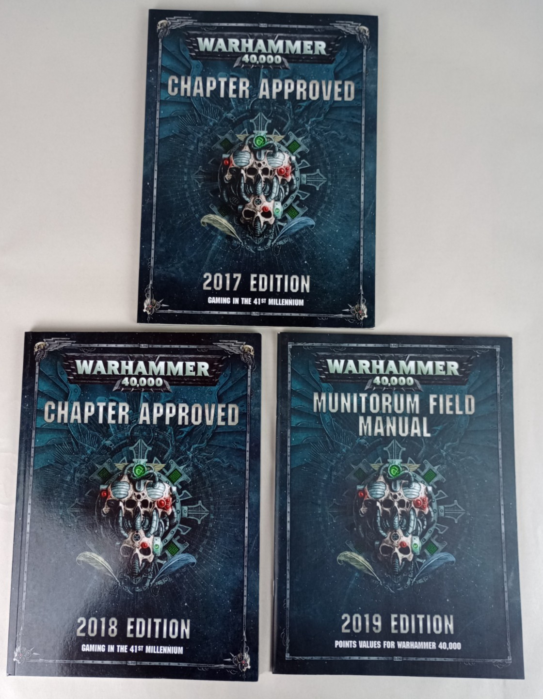 Warhammer 40k Chapter Approved 2017 2018 Munitorum Field Manual 2019 3 Book Lot