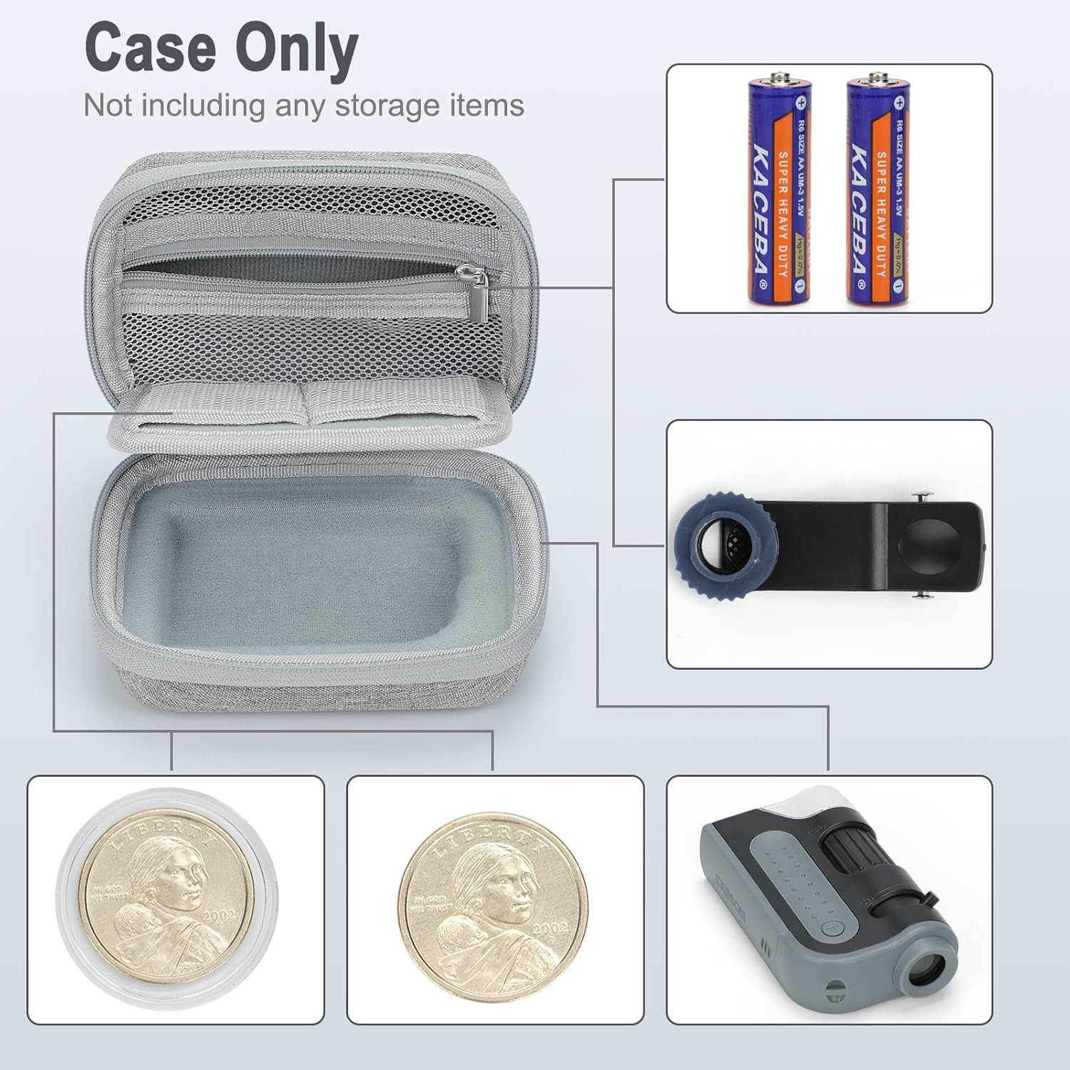 NEW Hard Travel Case for Carson MicroBrite Plus 60X-120X LED Pocket Microscope