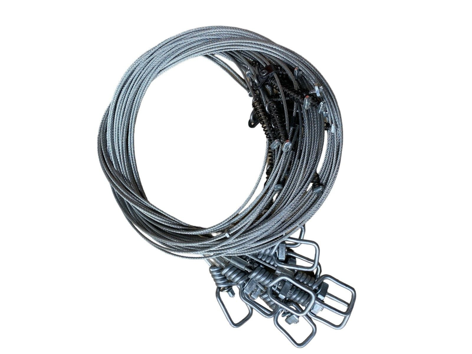 DOZEN 5/64" Pre-Loaded 50lb. COMPRESSION Snare ~ 84" w/ Dakota Series Aggressive