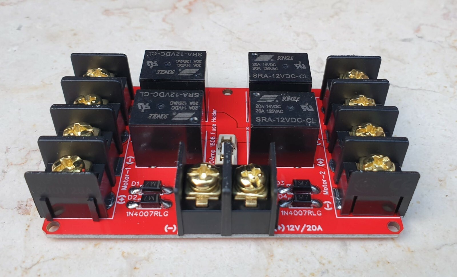 12V 20A Dual Channel Relay Module Solar PV Panel Sun Tracking Control Board DIY